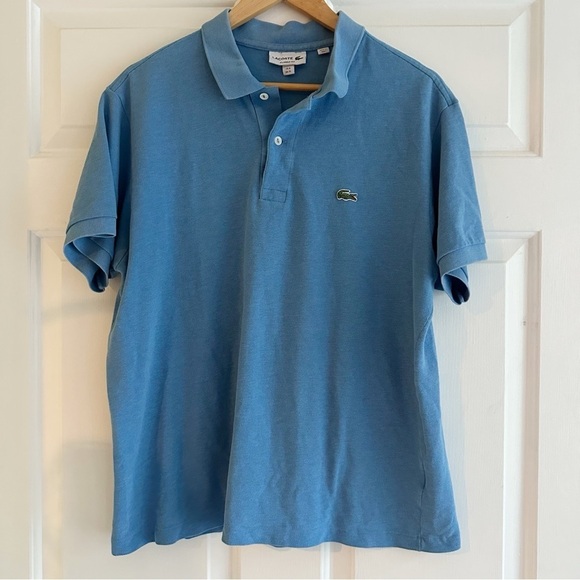 Lacoste Blue Men’s Classic Pique Short-Sleeve Polo Shirt Size XL - Picture 1 of 7